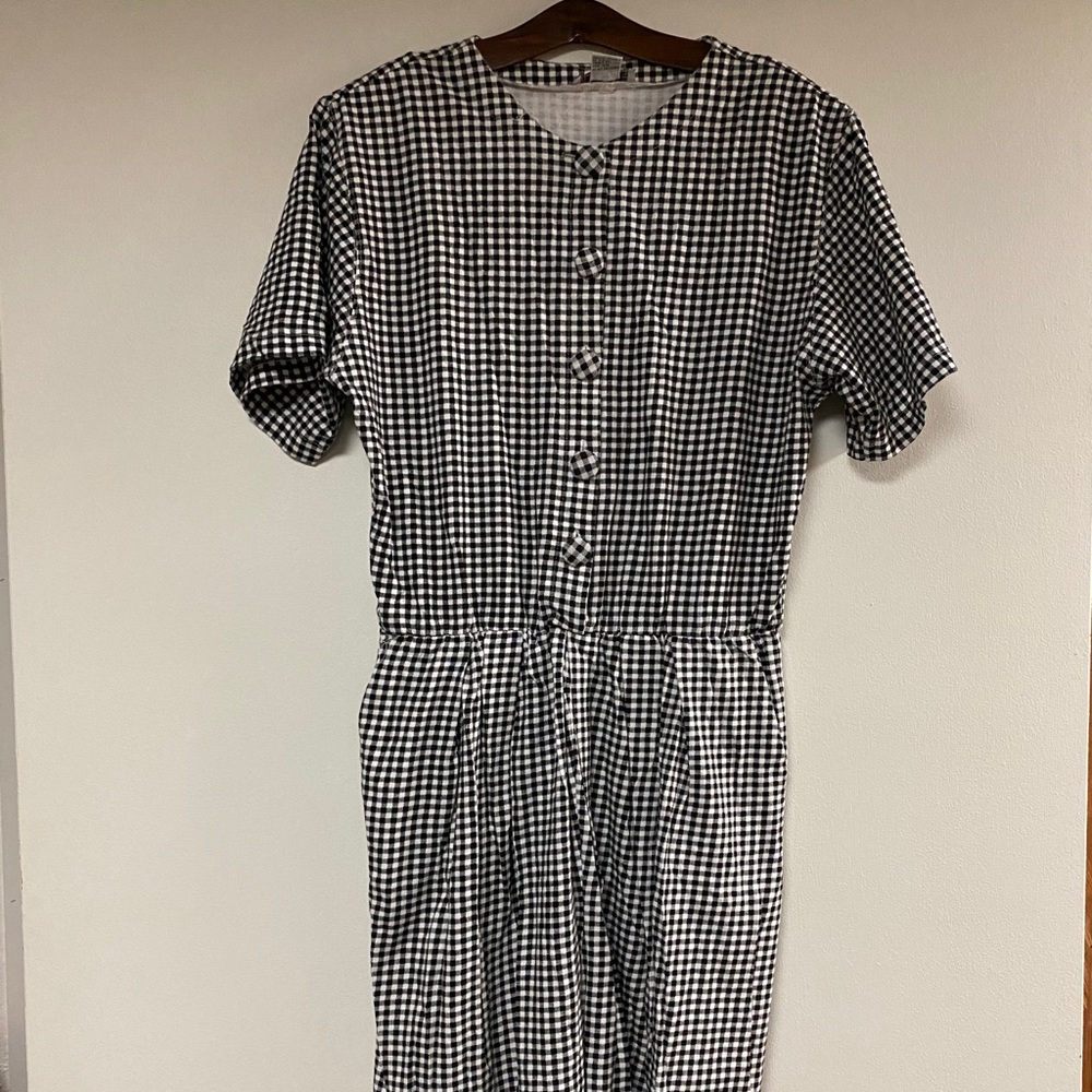 Vintage checkered romper